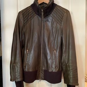 Mackage Leather Bomber